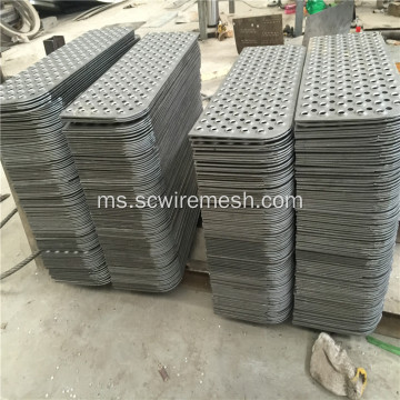 Fisheye Bentuk / Anti-slip Logam Perforated Metal / Punched Metal Sheet